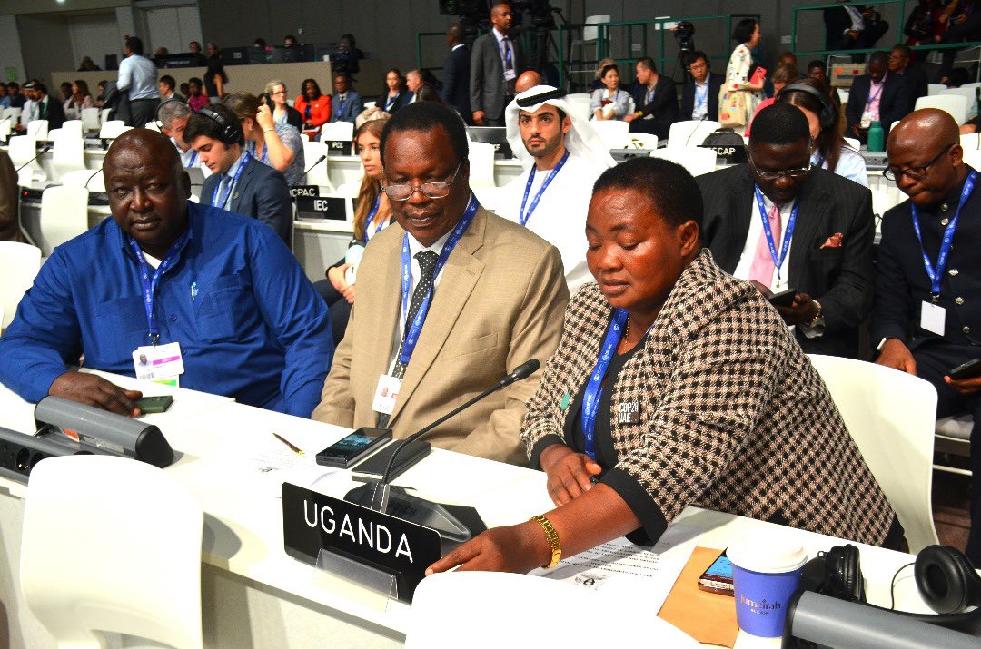 The Rt. Hon. Prime Minister Robinah Nabbanja, who has led the Ugandan delegation to the #COP28UAE will shortly deliver H.E. President @KagutaMuseveni’s speech @R_Nabbanja