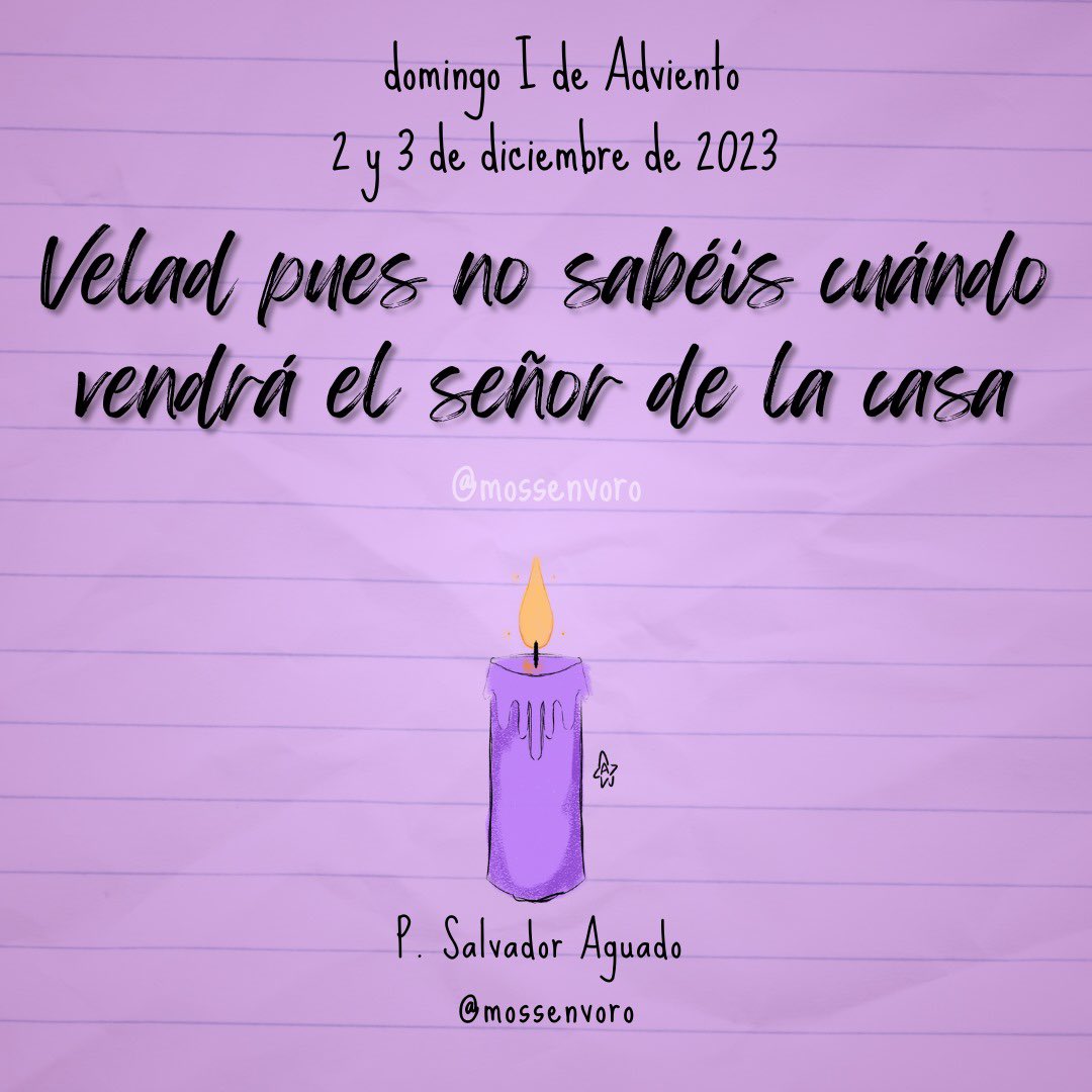 mossenvoro_'s tweet photo. Bendecido fin de semana 🙏🏻🟣 #Adviento #reflexionevangelio #velad #evangelizaciondigital https://t.co/TWkoJjqpdQ