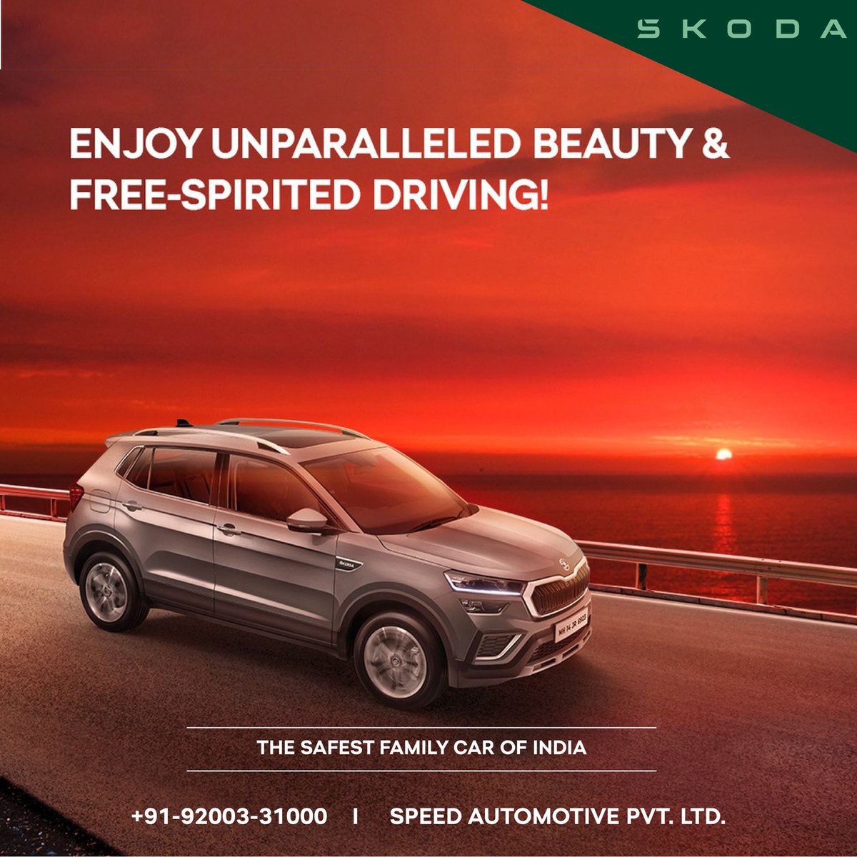 SPEEDSKODA's tweet photo. Unleash the Extraordinary with SKODA! 🚗

"𝐒𝐏𝐄𝐄𝐃 𝐒𝐊𝐎𝐃𝐀 𝐀𝐔𝐓𝐎𝐌𝐎𝐓𝐈𝐕𝐄 𝐏𝐕𝐓. 𝐋𝐓𝐃.

𝐑𝐞𝐚𝐜𝐡 𝐔𝐬:
📞: 92003 31000
📍: NH 06, Near Kharun River Bridge, Chandandih, Tatibandh, Raipur, India, Chhattisgarh

#speedskoda #skoda #bidranker #raipur #visitnow " https://t.co/pfkyYFkSXT