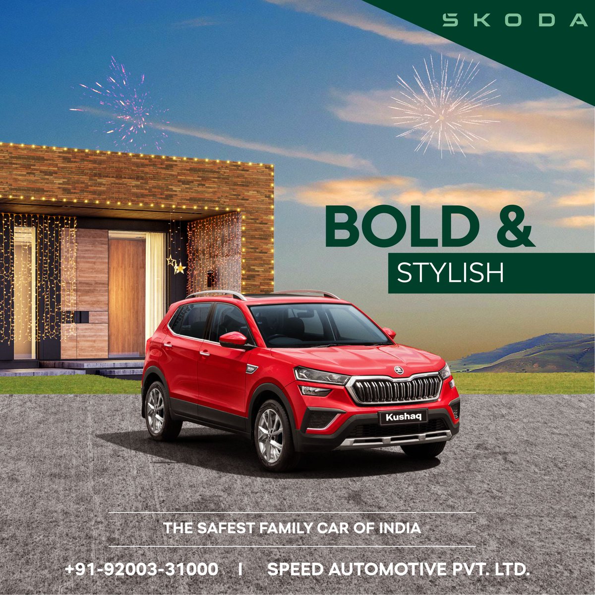 SPEEDSKODA's tweet photo. Known terrains or uncharted territories, choose what really matters to you in the new ŠKODA KUSHAQ.

𝐒𝐏𝐄𝐄𝐃 𝐒𝐊𝐎𝐃𝐀 𝐀𝐔𝐓𝐎𝐌𝐎𝐓𝐈𝐕𝐄 𝐏𝐕𝐓. 𝐋𝐓𝐃.

𝐑𝐞𝐚𝐜𝐡 𝐔𝐬:
📞: 92003 31000

#speedskoda #skoda #bidranker #raipur #visitno https://t.co/tDHQg0Z1uP