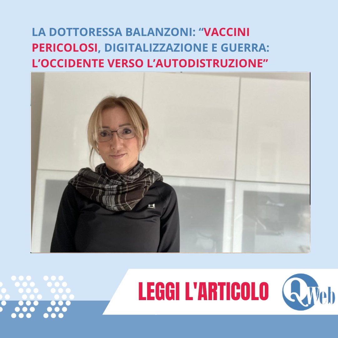 Intervista a Barbara Balanzoni già sul campo in Afghanistan: quotidianoweb.it/inchieste/inte…
SOSTIENI #QuotidianoWeb l'informazione LIBERA: quotidianoweb.it/donazione/
#Barbarabalanzoni #medico #verità #coscienza #vaccini #Salute #impegno #danneggiati #effettiavversi #Guerra <a href="/GiuliBertotto1/">Giulia Bertotto</a>