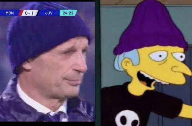 juvefcdotcom's tweet photo. Allegri 🤝Mr Burns 😅 https://t.co/UZ8rsNcAjJ