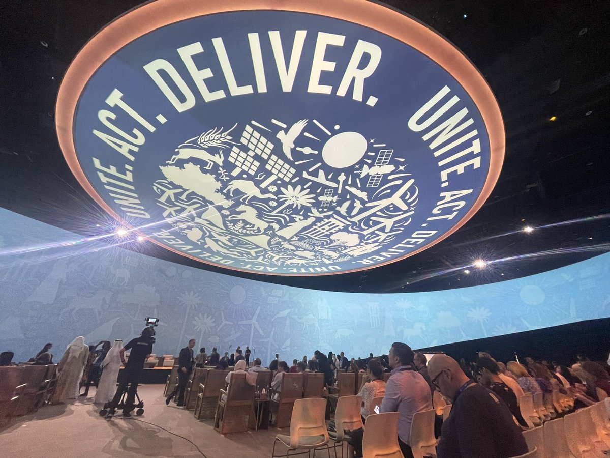 CatalinaTurcu's tweet photo. @COP28_UAE president announces the first ever #HealthDay & that 123 countries are ready to sign the #HealthDeclaration. Yesterday #FOOD, today #HEALTH. Thank you @wellcometrust for access. #HealthClimateNexus
@TheBartlettUCL @SustainableUCL @UCL_Global https://t.co/ELoty0ACLq