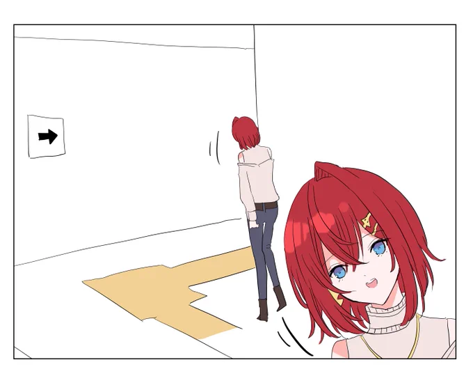 ダッシュした後不安そうに無言で覗き込むのかわだった #絵ンジュ