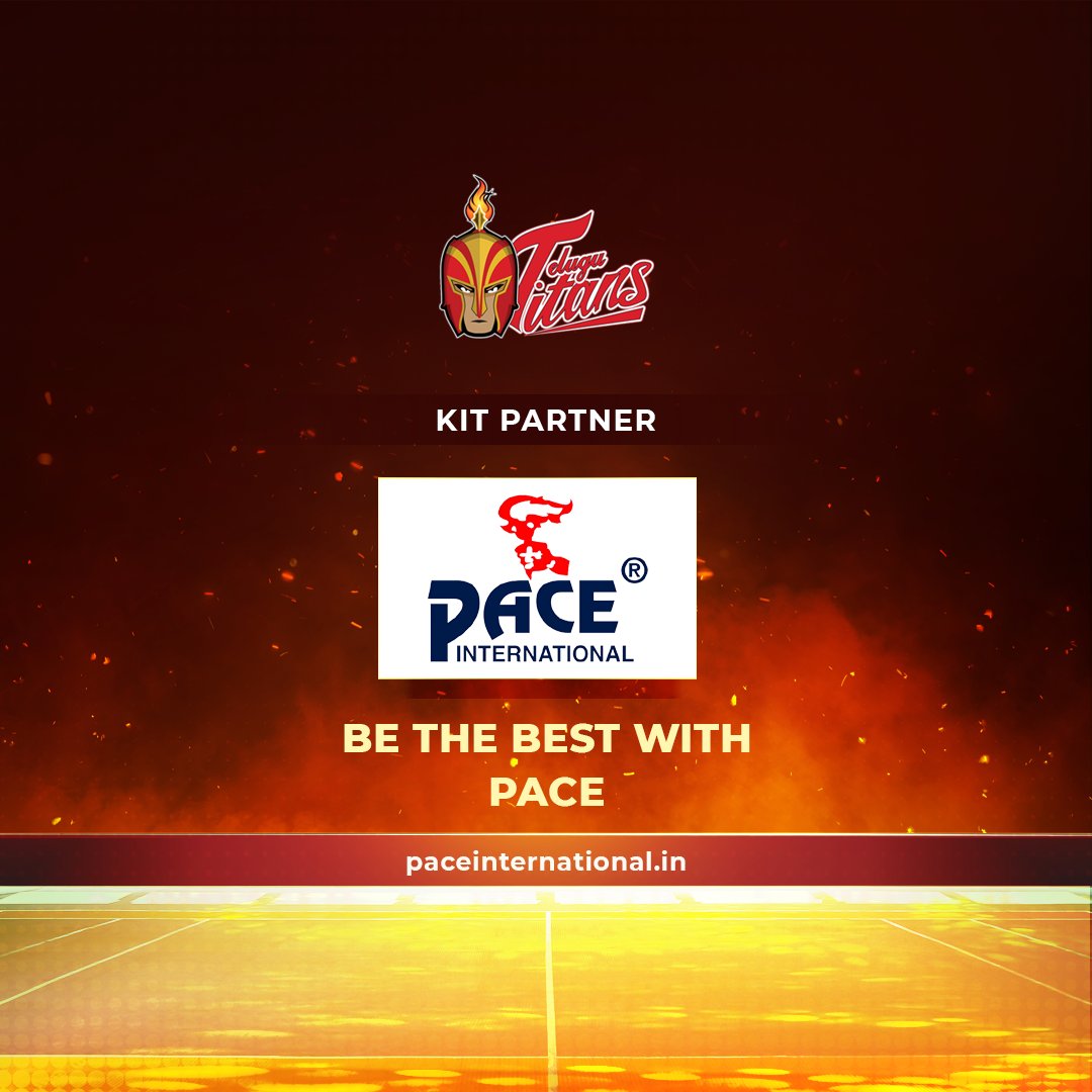 Telugu_Titans's tweet photo. Special thanks to our Kit Partner @paceinternation. A leading Indian sportswear brand known for quality and value for money.
#Pace #PaceInternational #KitPartner #Kabaddi #Prokabaddi #TeluguTitans #PKLSeason10 #TitansArmy https://t.co/8INUxSxIsF