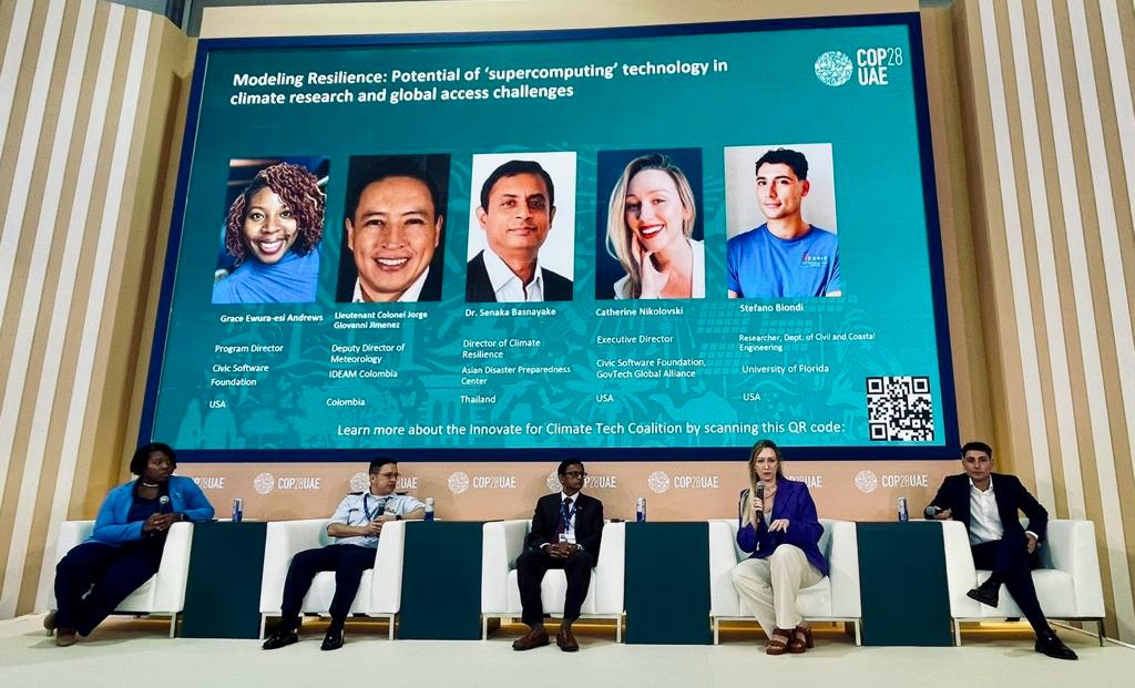 Day 1 of #COP28, We hosted an Expert Panel Discussion “Potential of Supercomputing Technology in Climate Research and Global Access Challenges” Keep up to date with all of our events. govtechglobal.org