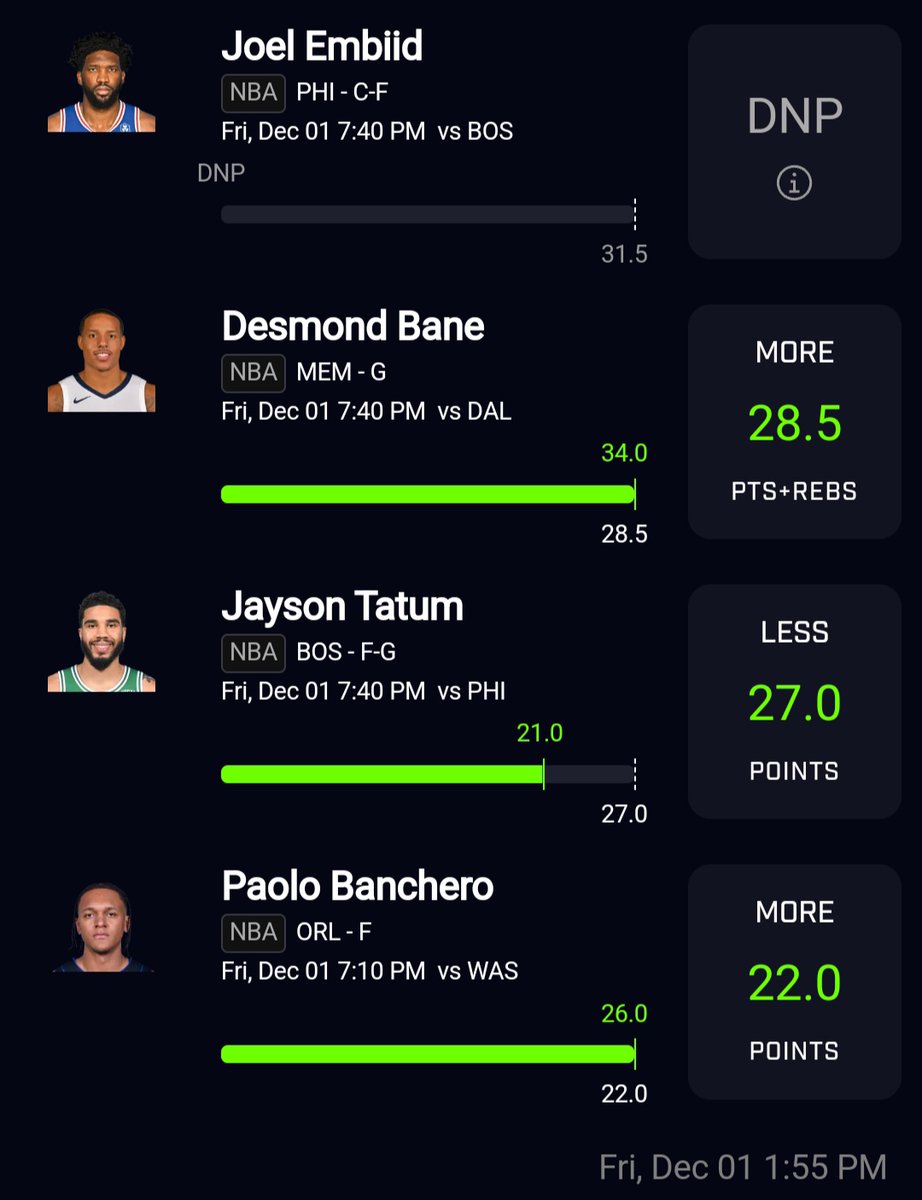 dfs_avengers's tweet image. Embiid not playing hurt this early played #4pack BECAUSE THE REST HIT and we still cashed 1.5x
#DFSavengers #SquadUp #PrizePicksNBA @PrizePicks