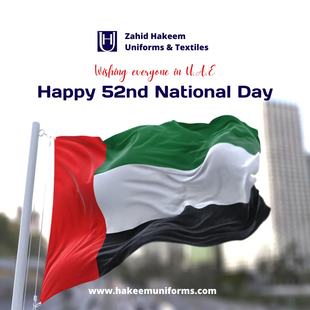 HakeemUniforms's tweet photo. Wishing everyone in UAE a very Happy 52nd National Day! https://t.co/YFrwDE1cF7