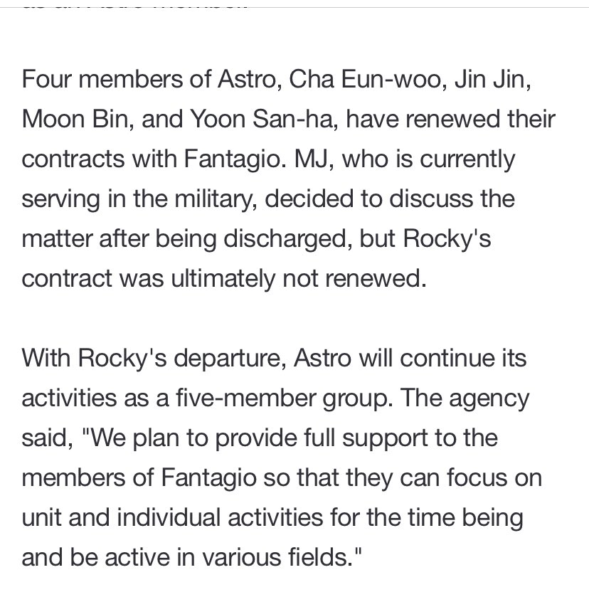 emrc1978thesS's tweet photo. Why Cha Eunwoo Aroha?
What will happen to Astro?

Let us be reminded of important facts first:

1. Fantagio announced that although the 4 members renewed, they will pursue subunit or individual projects and will be supported along the way.

2. Aroha membership was never renewed. https://t.co/TyzGfyZr39