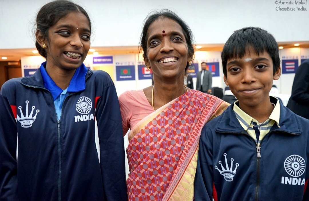 Susan Ninan on X: Vaishali becomes only India's third female Grandmaster,  ending a 12-year wait. It also makes her and Praggnanandhaa the first GM  brother-sister pair. The Chennai siblings make for such