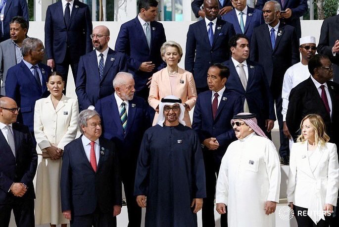 World leaders attend #COP28 in Dubai, December 1, 2023. — <a href="/Reuters/">Reuters</a>