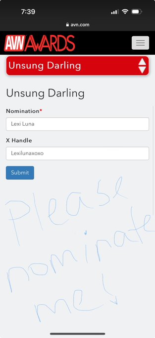 Hey guys. It&rsquo;s that time of year. Please pre nominate me for the FAN AWARDS! For @AVNMediaNetwork   I&rsquo;m