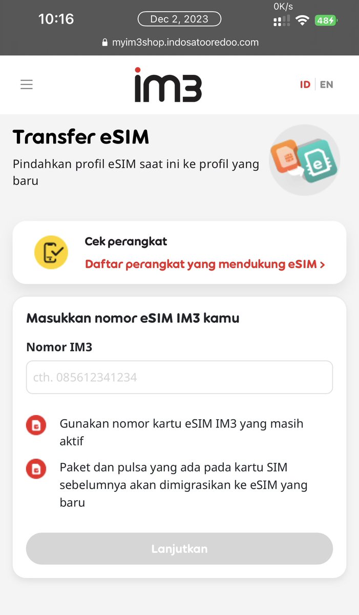 Halo <a href="/3CareIndonesia/">3Care Indonesia</a> 

Jika sy mau transfer eSIM Tri ke HP lain, gimana caranya?
bisa request QR code eSIM kemana?

kalo transfer eSIM Indosat bisa request via web
myim3shop.indosatooredoo.com