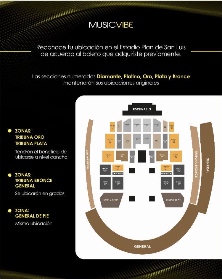 Comunicado de la agencia encargada del concierto de Luis Miguel, dando a conocer el cambio de sede y cómo queda la colocación de boletos en el nuevo recinto.