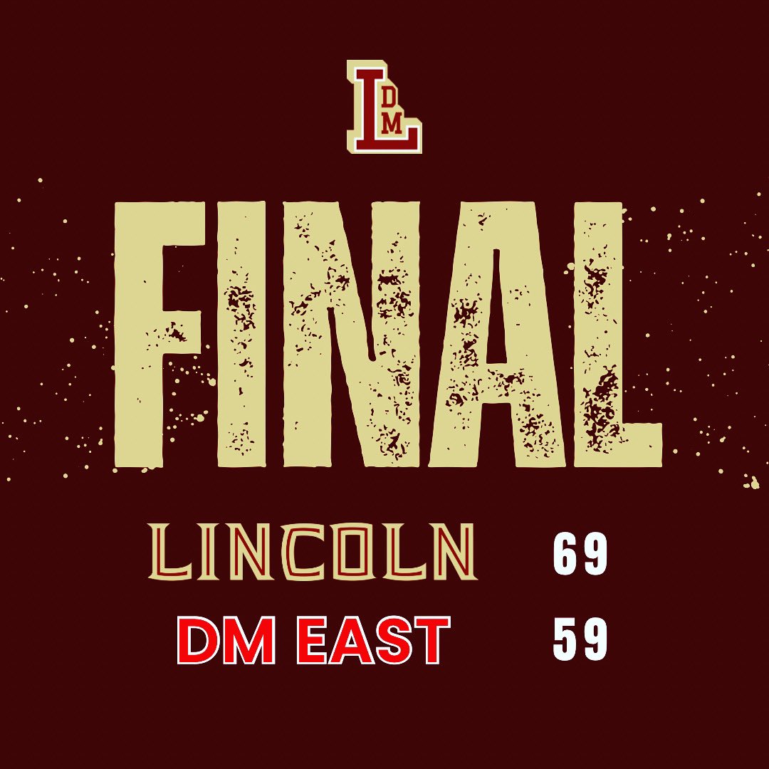 FINAL

The Rails improve to 1-0 with a 69-59 win over DM East.

Damarius Parker - 19 pts
Charlie Fry - 14 pts
Sullivan Suarez Quilty - 13 pts