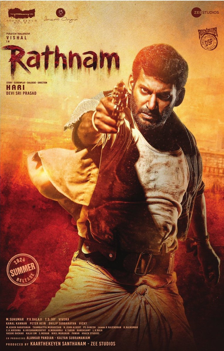 Vishal - Hari's #Rathnam Summer 2024 Release!, image size:765x1200