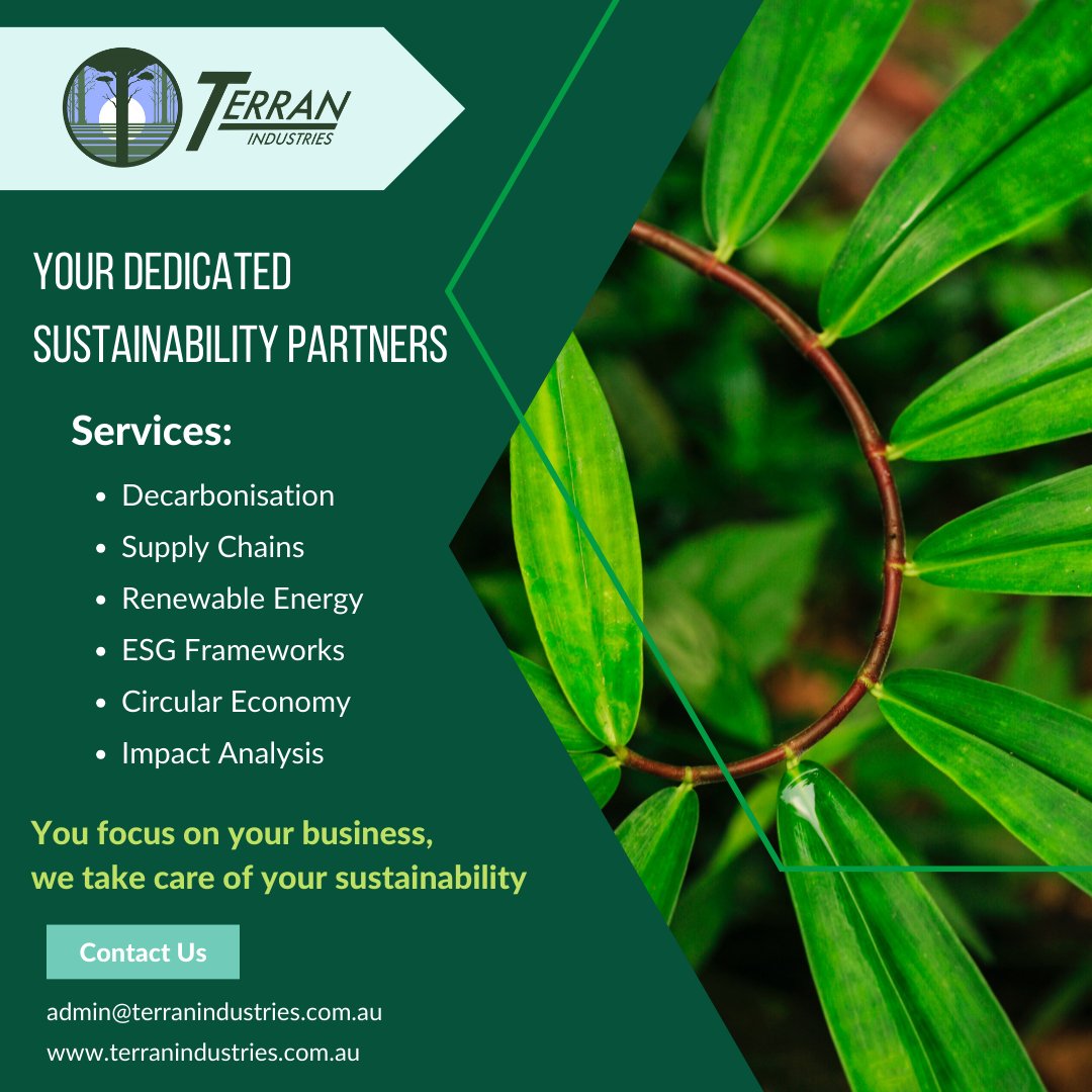 TerranIndustri2's tweet photo. ESG transitions can be hard. 
At Terran Industries, the hard work has already been done.  
Invest in your organisations future - outsource your ESG transition today!

#ESG #SDG #Sustainability https://t.co/j5jBHFbrLL