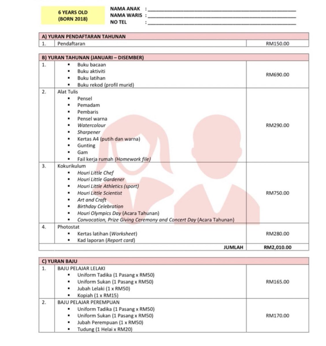 Normal ke yuran tahunan taska/tadika anak sekarang 2K lebih seorang. Kalah yuran UIA dulu. Fuhh ni level Kedah ni, kalau kat KL/Selangor silap2 lagi mahal. Tu baru seorang kena darab 3. Inflasiiiiiii 🙃