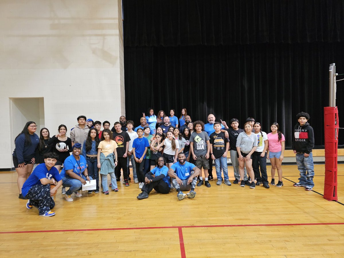 Today was the day ALL the officers were looking forward to.  Then we found out that the scholars were just as excited, as we were. Volleyball 🏐 anyone ????  #WearePAL #GHPAL #texanscare #trustingrelationships