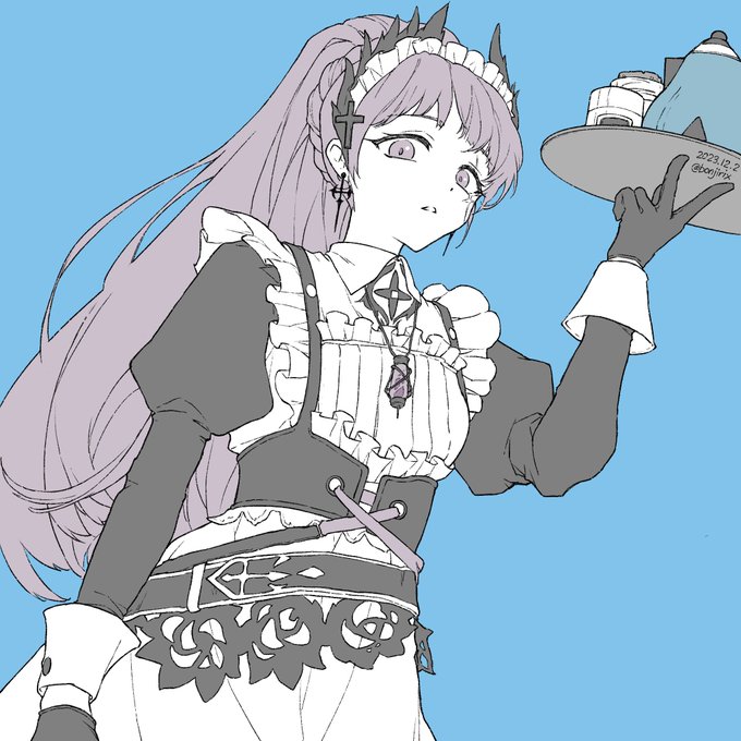 「maid apron teapot」 illustration images(Latest)｜3pages