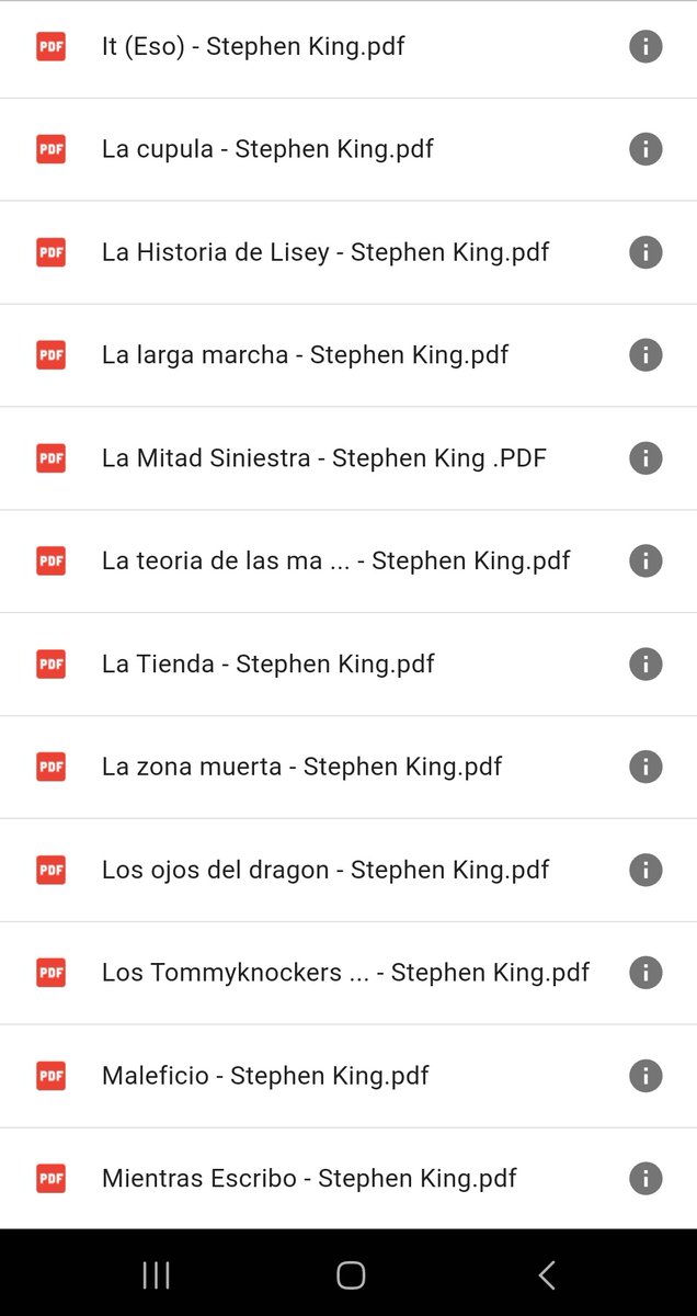 TODOS LOS LIBROS DE STEPHEN KING

drive.google.com/drive/mobile/f…