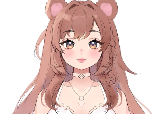 vtuber model wip ˚୨୧⋆。im obsessed with how her face is turning out!! 
