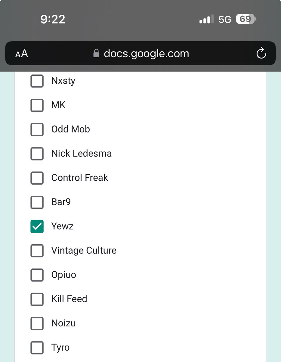 I FINALLY MADE IT ON THE EXCISION POLL

PLZ VOTE FOR ME IF YOU WANNA SEE ME PLAY SOME BIGGER EVENTS 🥺🙌