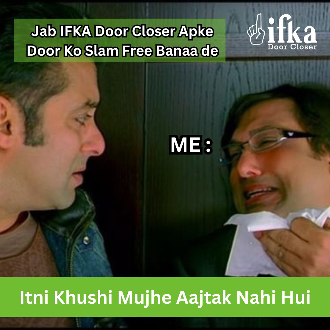 ifkadoorcloser's tweet image. 𝐒𝐥𝐚𝐦 𝐅𝐫𝐞𝐞 𝐃𝐨𝐨𝐫𝐬 𝐰𝐢𝐭𝐡 𝐈𝐅𝐊𝐀 𝐃𝐨𝐨𝐫 𝐂𝐥𝐨𝐬𝐞𝐫

To know more visit: bit.ly/IFKADoorClosers

Call us: +91 93155 51421

#IFKA #DoorSolutions #UpgradeToday
#AutomaticDoorCloser #Manufacturers