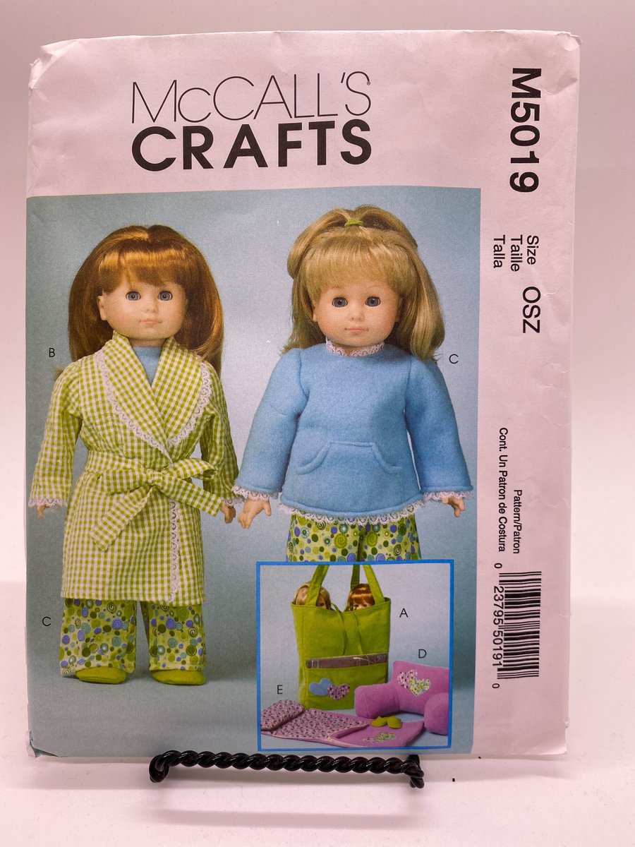 WBeez7's tweet photo. McCall's sewing pattern 5019, UNCUT/FF, Doll clothes pattern, 18" doll clothes pattern https://t.co/6JUiQJgfWQ #CyberSale #Etsy #ShopSmall #EtsyShop #ChristmasGifts #HandmadeGifts #HolidayGifts #MccallsPattern https://t.co/YLOFIcdNIB