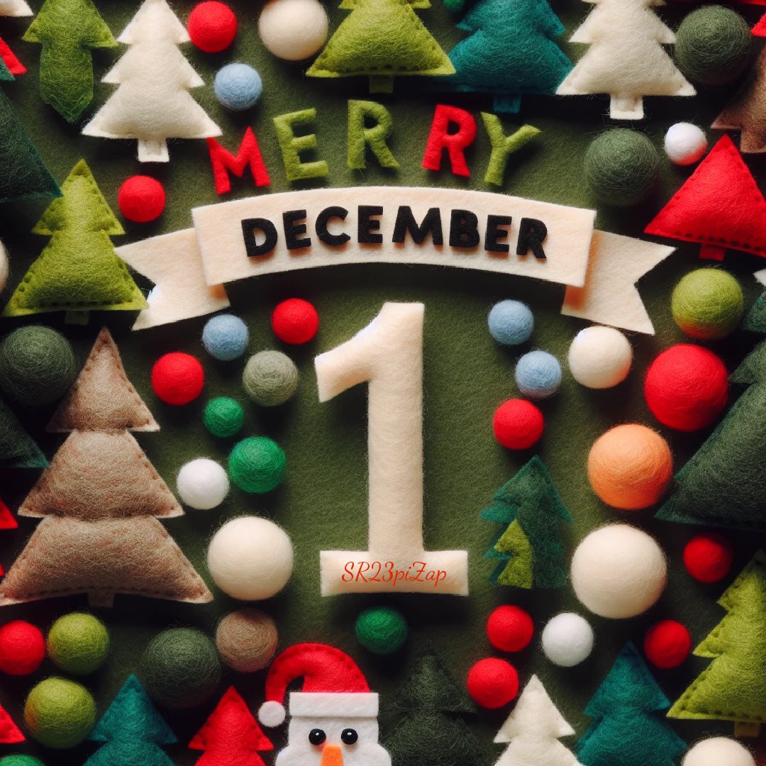 SamanthaR8110's tweet image. Happy December 1st 2023!!!🎄☃️❄️ #piZap #felt #merryxmas #december #sr23