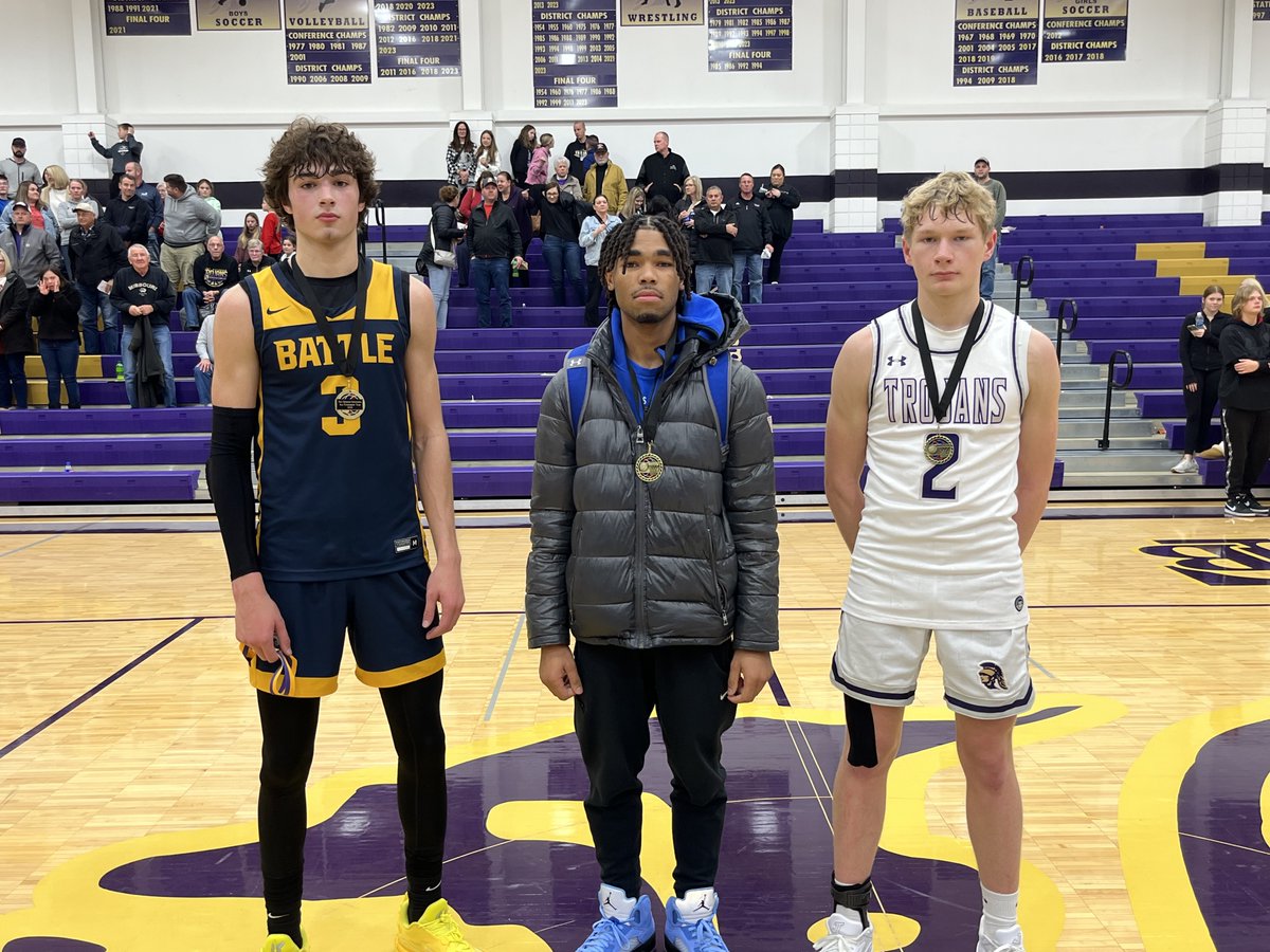 Congratulations to the <a href="/PeopleBankTrust/">Peoples Bank & Trust</a> All-Tournament Team!

Tournament MVP-Tate McCubbin-Battle
Andrew Moore-<a href="/TBHS_Boys_Hoops/">Coach Gilmore</a> 
Jeremiah Poniewaz-Howell
Brandon Johnson- McCluer
Josiah Griffith-Hickman
Jeremiah Neal-St. Dominic