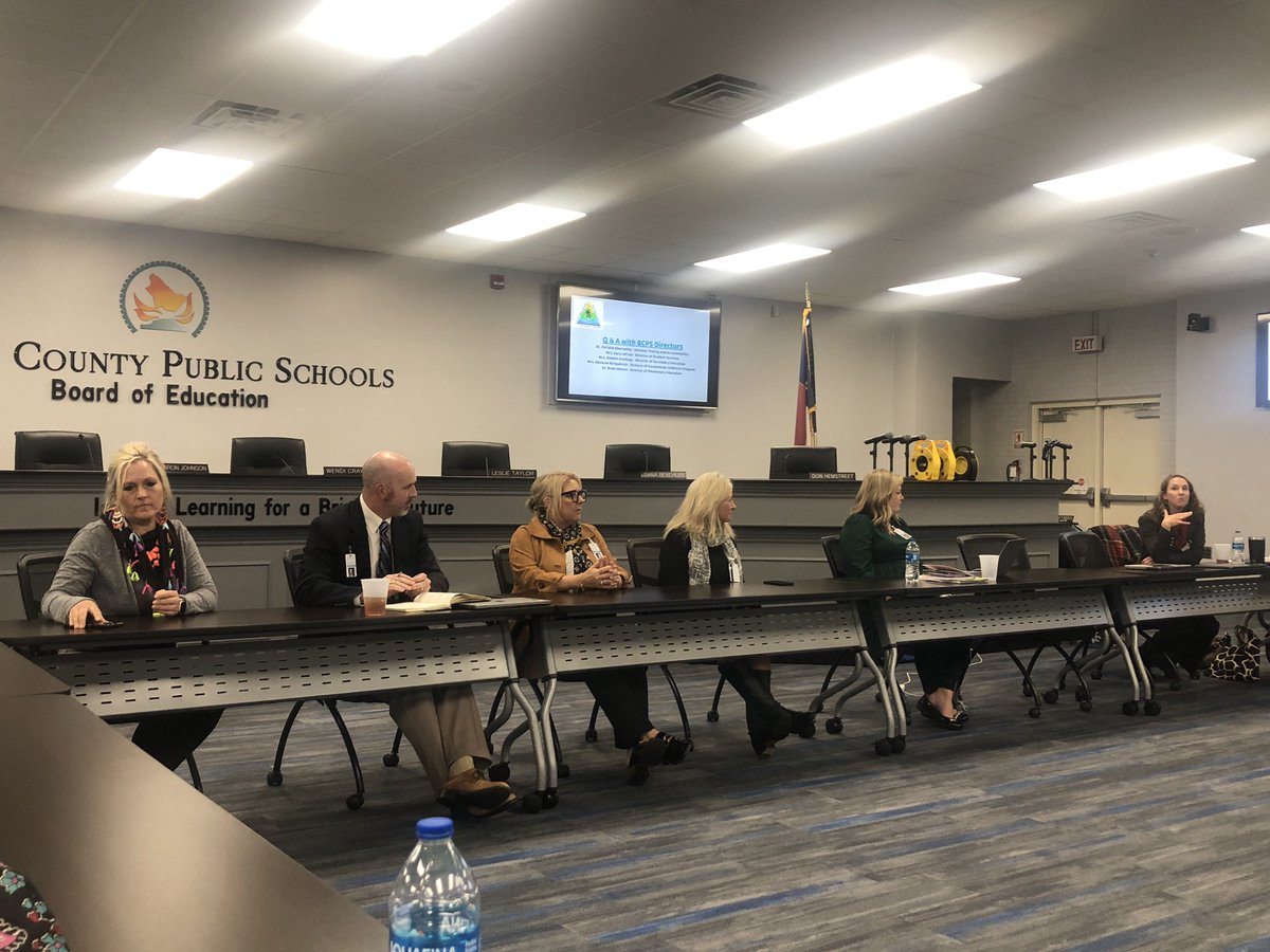 brosenbalm's tweet photo. Another terrific Leadership Day for our @AppstateRCOE @NCPFellows is in the books! We spent an inspiring &amp; engaging day in @BurkeCoSchools, learning through restorative circles, panels, scenarios, book talks &amp; a tour of the AMAZING Mountain View School! 🔥 💛🖤📚 @KimberlyKmoney https://t.co/FiJ5qCXdKU