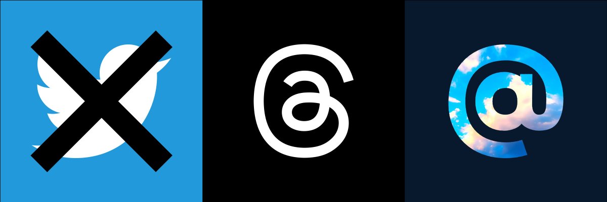 DanielBeadle's tweet photo. Hot take: Twitter is the past, Threads is the present, Bluesky is the future. https://t.co/rya387j9s3