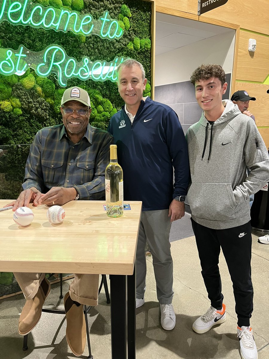 Great time seeing Dusty Baker promoting Baker Family Wines. My son was star struck with the World Series Champ and <a href="/CIFState/">CIF State</a> <a href="/NFHS_Org/">NFHS</a> Hall of Fame He’s a class act.