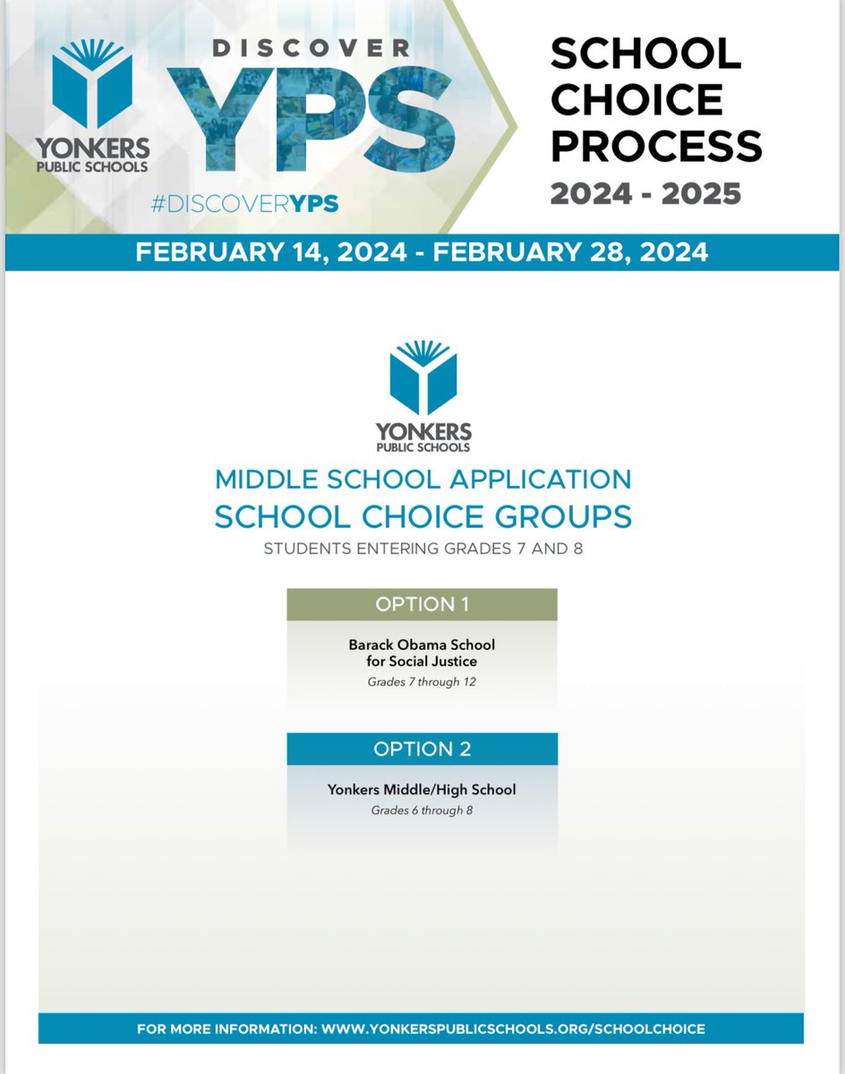 Whether you're selecting a first school or the next school, start at the #SchoolChoice Fair! Hope to see you there to talk to you about @BarackObamaYPS ! Tomorrow, December 2, 2023 from 9AM - 12:30PM Saunders Trades & Technical High School, 183 Palmer Road! 
#YonkersPublicSchools