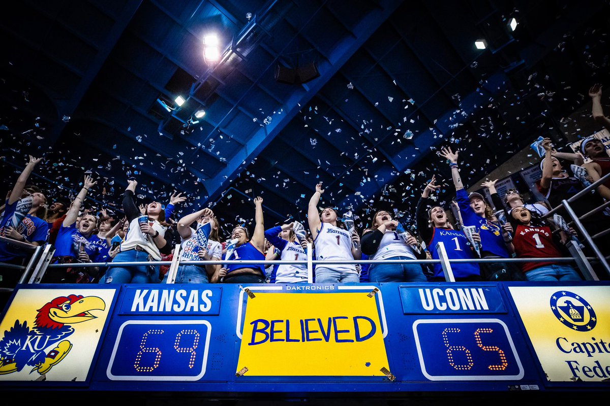 KUAthletics's tweet image. Always Believed.
