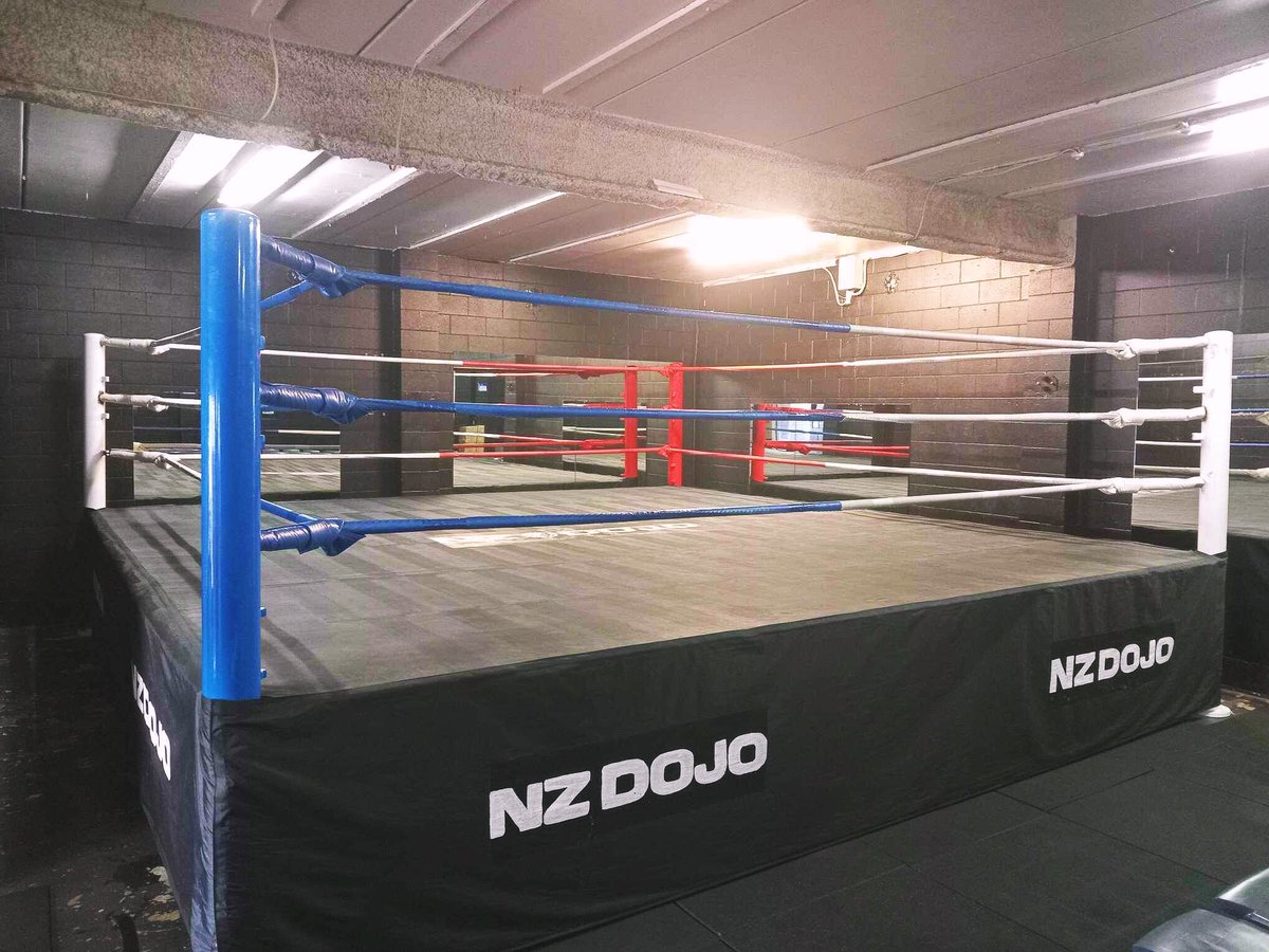 The ring is ready for the fifth #LionsDen in Auckland tonight! Join us for all the action. 🚪 6pm 🔔 7pm 📍66 Portage Road, Ōtāhuhu 🎟 Available at the door Bring the family with adult tix $10 and kids just $5! #njpw #auckland #njpwtamashii #newzealand