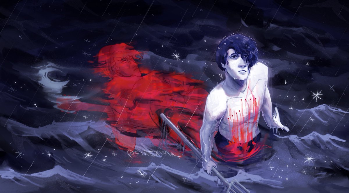 ͙͘͡★ The ocean storm is still ongoing but you have surfaced. 

[#MammalianSighingReflex #wilbursootfanart]