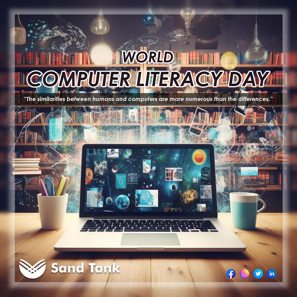 Unlocking Doors to the Future! 🔓💻 On World Computer Literacy Day, let's empower individuals with the skills to navigate the digital world, fostering innovation and connectivity.

#Sandtankfoundation #ComputerLiteracyDay #DigitalSkills #EmpowerWithTech #TechEducation