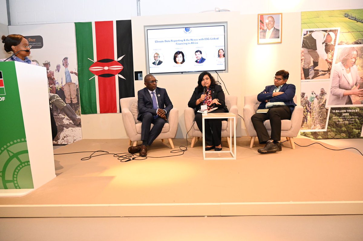 At #COP28 how do we ensure policies in financing #ClimateData reporting:
✅ Involve girls &amp; young women in Environmental #SocialGovernance findings.
✅Collaborating with govts &amp; partners in adaptation processes. 
✅Working with CBOs to ensure the data is captured in <a href="/KNBStats/">KNBStats</a>
