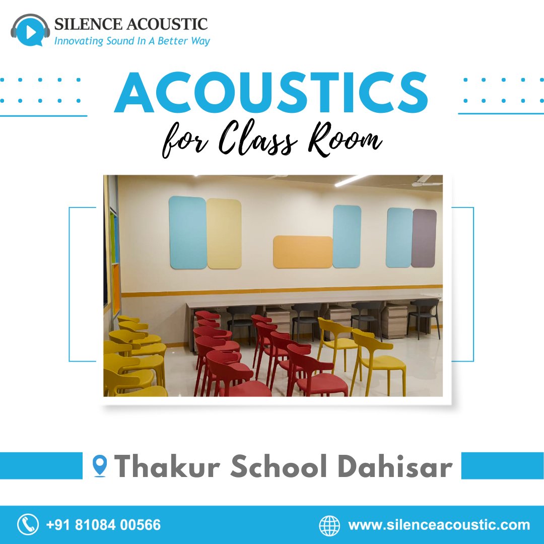 silenceacoustic's tweet image. Installing acoustic  panels to absorb sound and reduce reverberation in Class Room &amp;amp; Several Places

For more details or enquiries:
Visit: silenceacoustic.com
Call: +91 81084 00566
Email: info@silenceacoustic.com

#silenceacoustic #soundproofing #polyesterpanel 
#sound