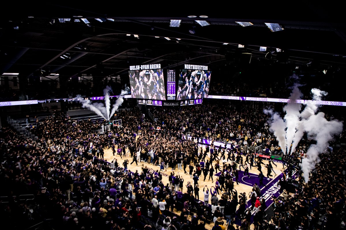 NUMensBball's tweet photo. LIGHTNING STRIKES TWICE IN EVANSTON ⚡️ https://t.co/zbYazndA2G
