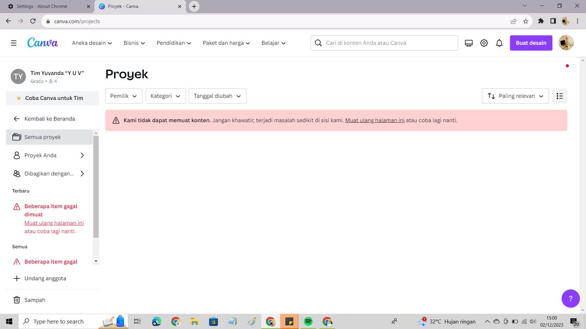 yuvanda714's tweet photo. what's wrong canva? gue lancar banget ngeyutup btw :') @canva https://t.co/ToTwVA1TTY