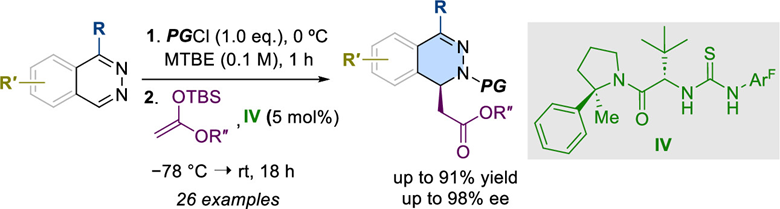 JOC_OL's tweet photo. Anion-binding catalysis has enabled transformation of phthalazinium chlorides into biologically relevant chiral diazaheterocycles in enantioselective fashion. In #OrgLett from @LassaFdezGroup @dmonge_fer. Congrats to Marta @MartaVelzquez for her great work https://t.co/sfnxSf6t4M https://t.co/7qFANjfdtM
