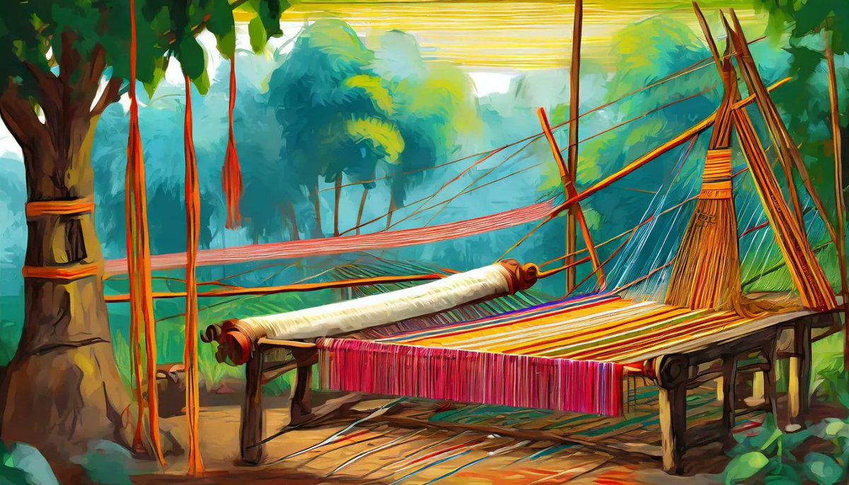 HandloomSummit's tweet photo. Part 1: Dive into Odisha's rural canvas, where motifs tell tales, patterns echo simplicity &amp; landscapes dance with vibrance. Join us in unveiling the Bargarh National Handloom Summit on Jan 4-5, 2024. Experience a cultural symphony woven into every thread.
#BHS2024 https://t.co/loHFxreNTp
