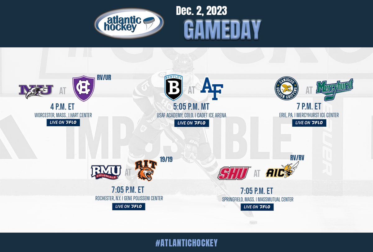 Atlantic_Hockey's tweet image. Same teams, different day! #AtlanticHockey #ConferencePlay