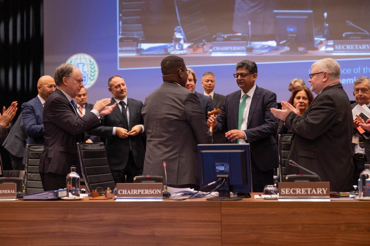 smalinaqvi05's tweet photo. An honor for Pakistan on being elected as Chair of the 28th Conference of States Parties of the CWC. A testament to the country's commitment to global peace and security. #CSP28 #ChemicalWeaponsConvention @ForeignOfficePk @opcw @appcsocialmedia https://t.co/nSzzLwOUlC