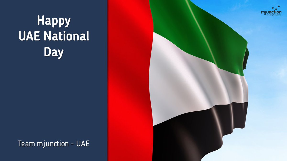 Celebrating spirit of unity and remarkable progress of the UAE on its 52nd National Day!

mjunction Team – UAE is committed to bring efficiency a& transparency in supply chains through digital platforms for Circular Economy and Procurement landscape

#UAENationalDay #UAEFlagDay