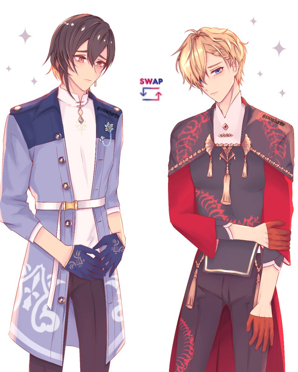 Snowhartte's tweet photo. Two shy cuties from two different magical worlds ✨
#mahoyaku #NUcarnival https://t.co/ZRmpVO3OlW
