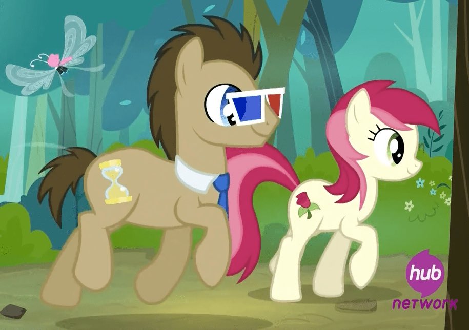 xForest_Ghoulx's tweet photo. All about Doctor Whooves from My Little Pony: Friendship is Magic, a character not-so-subtly referencing Doctor Who! A thread🧵 #DoctorWho #DoctorWho60 https://t.co/4VyiBn9KRQ